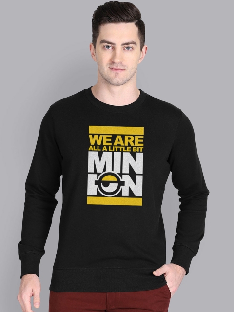 

Free Authority Men Black Minions Printed Sweatshirt