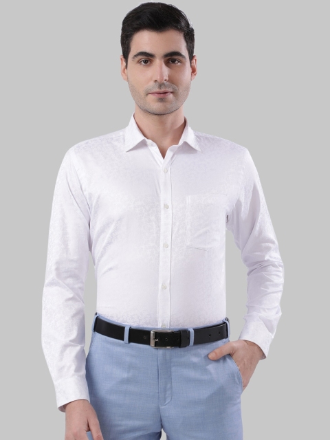 

Next Look Men White Slim Fit Floral Opaque Printed Formal Shirt