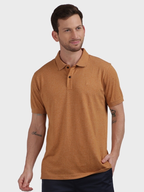 

ColorPlus Men Yellow Polo Collar Cotton T-shirt