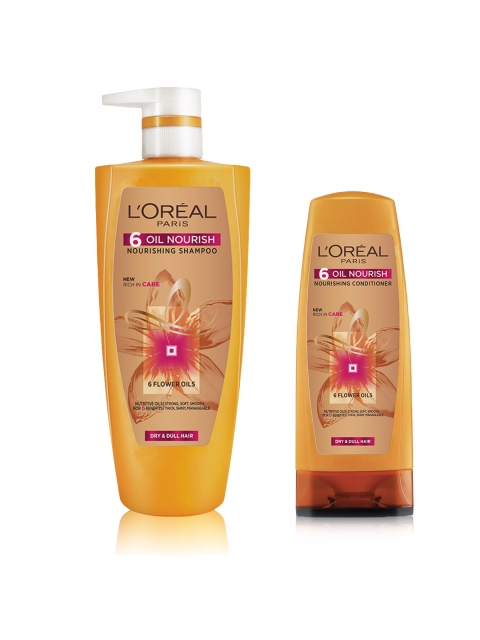 

LOreal Paris 6 Oil Nourish Shampoo with Conditioner, Orange