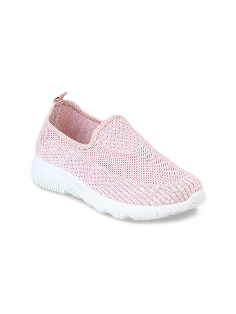 

WALKWAY Women Pink Woven Design Slip-On Sneakers