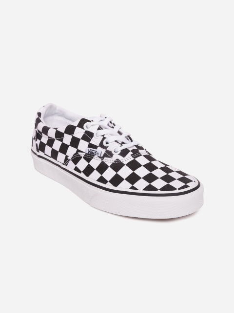 

Vans Women Black & White Checked Sneakers