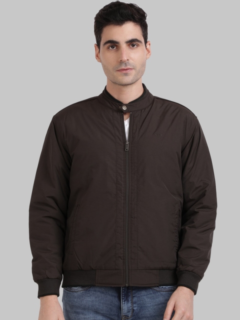 

ColorPlus Men Brown Striped Padded Jacket