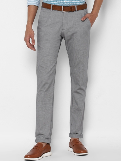 

Allen Solly Men Grey Slim Fit Trousers