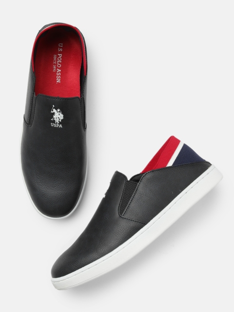 

U.S. Polo Assn. Men Navy Blue Quebec Slip-On Sneakers
