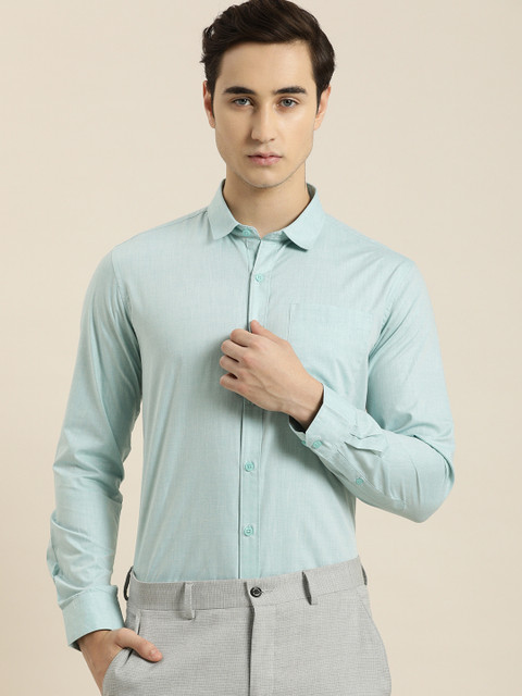 

INVICTUS Men Light Green Slim Fit Opaque Formal Shirt