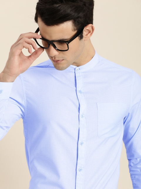 

INVICTUS Men Blue Slim Fit Semiformal Shirt