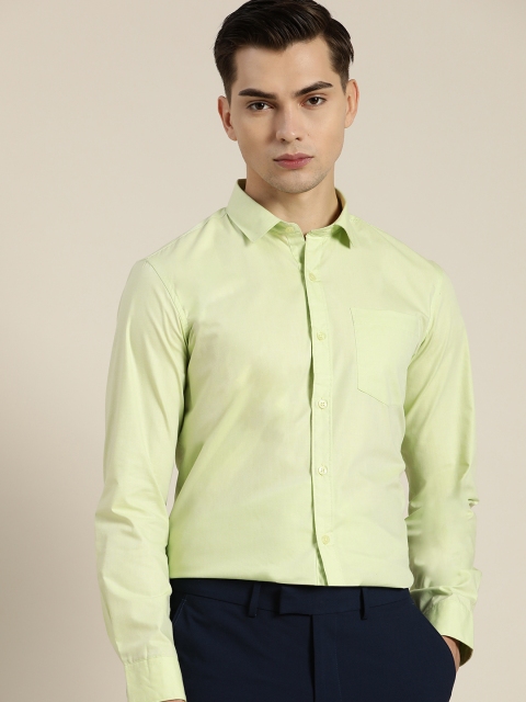 

INVICTUS Men Green Slim Fit Opaque Formal Shirt