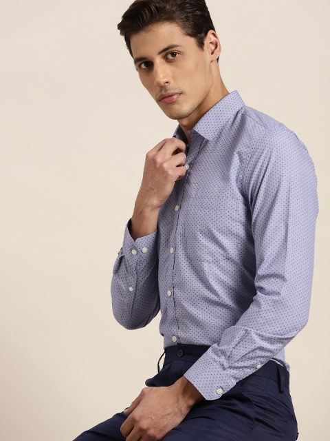 

INVICTUS Men Blue Slim Fit Opaque Formal Shirt