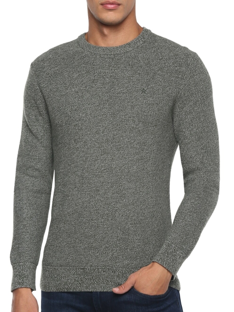 

HACKETT LONDON Men Grey Melange Pullover