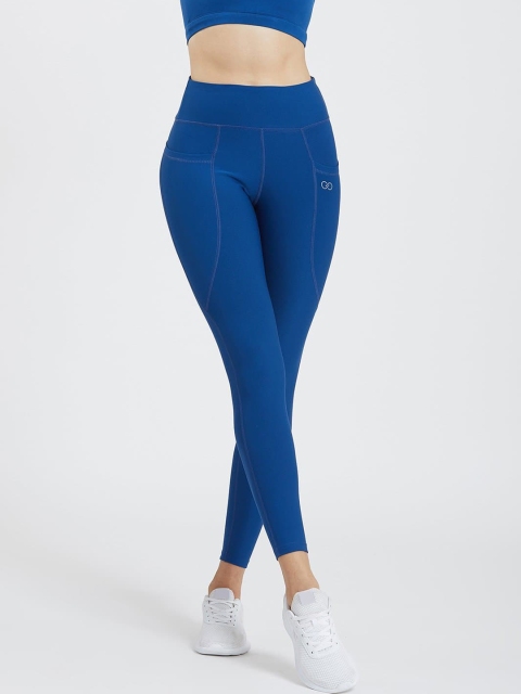 

CREEZ Women Blue Solid Rapid-Dry Training Tights