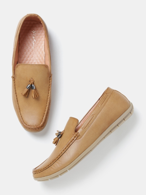 

Mast & Harbour Men Brown Tasseled Slip-Ons