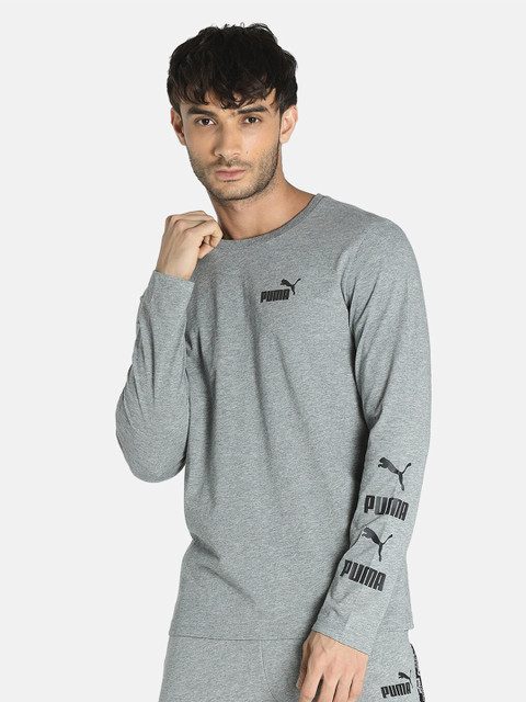 

Puma Men Grey & Black Long Sleeve T-Shirt
