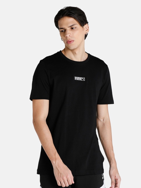

Puma Men Black Cotton Pure Cotton T-shirt