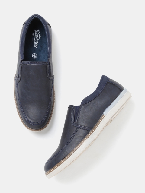 Roadster Men Navy Solid Slip-Ons available at myntra for Rs.569