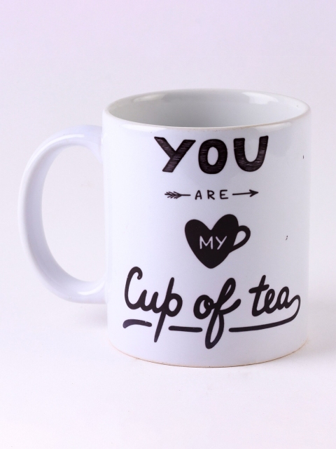 

Ferns N Petals White & Black Text or Slogans Printed Ceramic Glossy Mugs