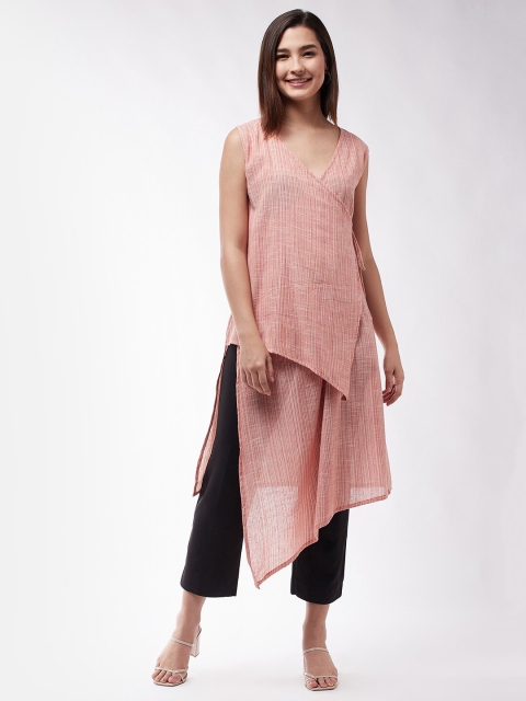 

InWeave Coral Pure Cotton Over Wrapped Tunic