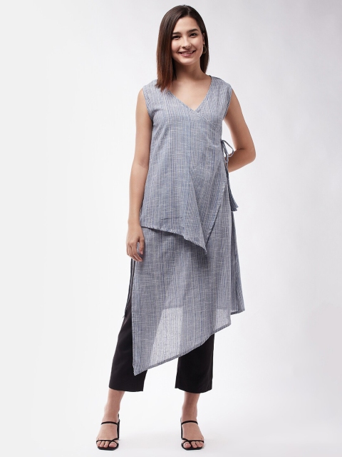 

InWeave Grey Pure Cotton Over Wrapped Tunic