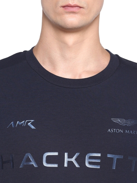 

HACKETT LONDON Men Navy Blue Printed Sweatshirt