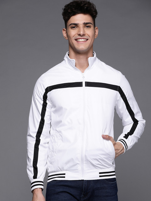 

Allen Solly Sport Men White & Black Bomber Jacket