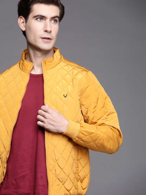 

Allen Solly Sport Men Yellow Bomber Jacket