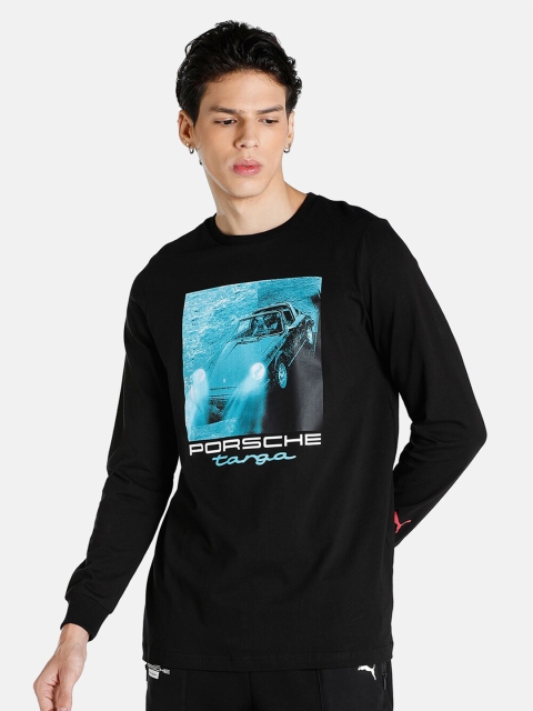 

PUMA Motorsport Men Black Typography Printed Cotton T-shirt