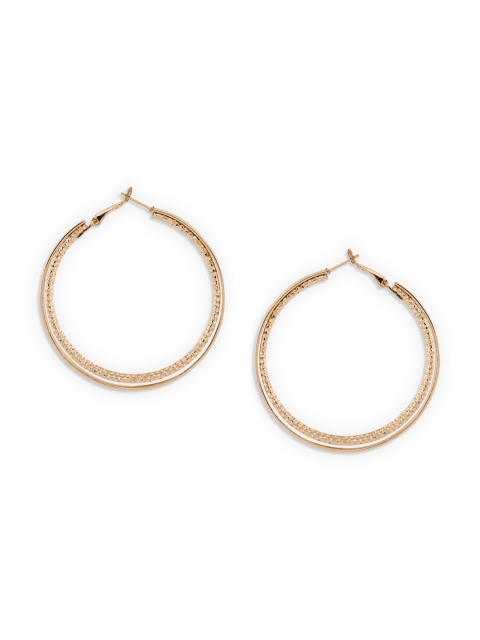 

20Dresses Gold-Toned & Gold Plated Circular Hoop Earrings