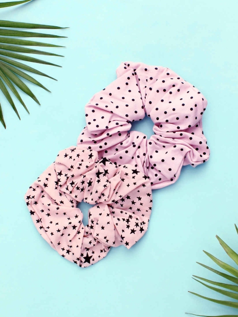 

Runway Ritual Women Peach-Coloured & Black Set of 2 Hairband