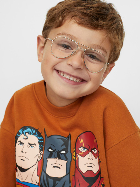 

H&M Boys Brown Printed Sweatshirt