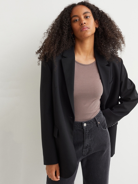 

H&M Grey Long-Sleeved Jersey Top