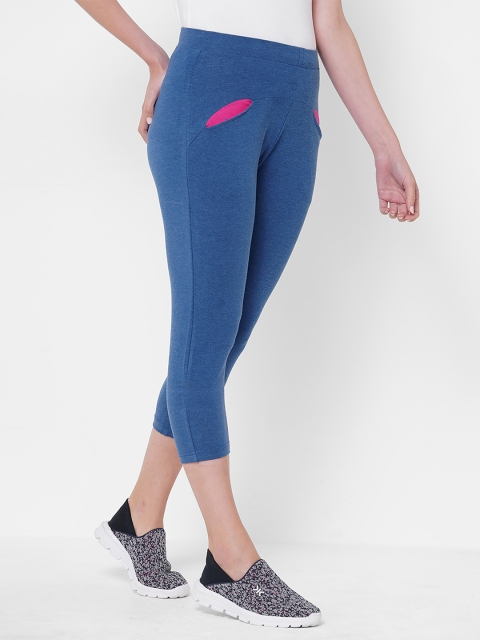 

Sweet Dreams Women Blue & Pink Capris