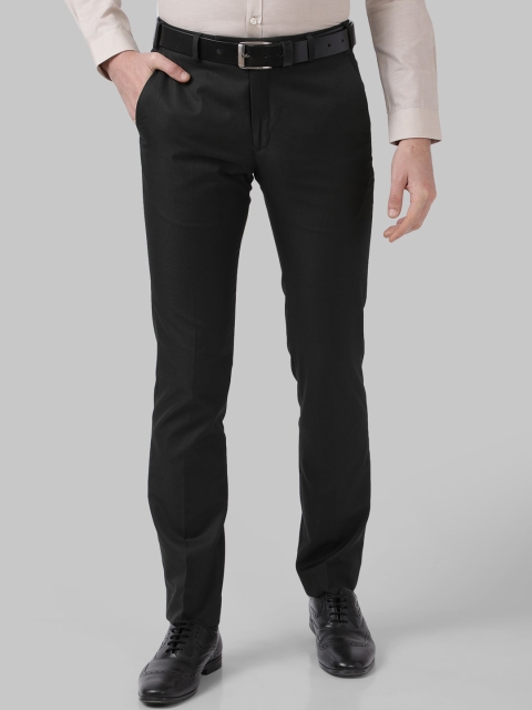 

Park Avenue Men Black Slim Fit Formal Trousers