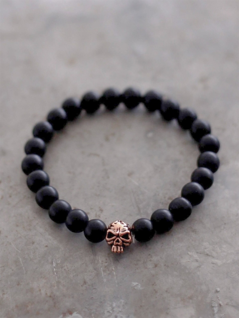 

Bellofox Women Copper-Toned & Black Elasticated Bracelet