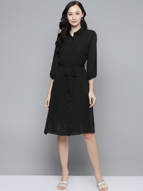 

Femella Black A-Line Dress
