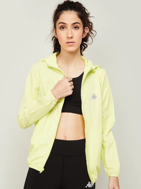 

Kappa Women Yellow Open Front Jacket