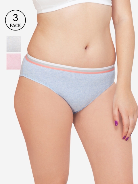 

Kalyani Women Pack Of 3 Assorted Mid Rise Basic Briefs P013