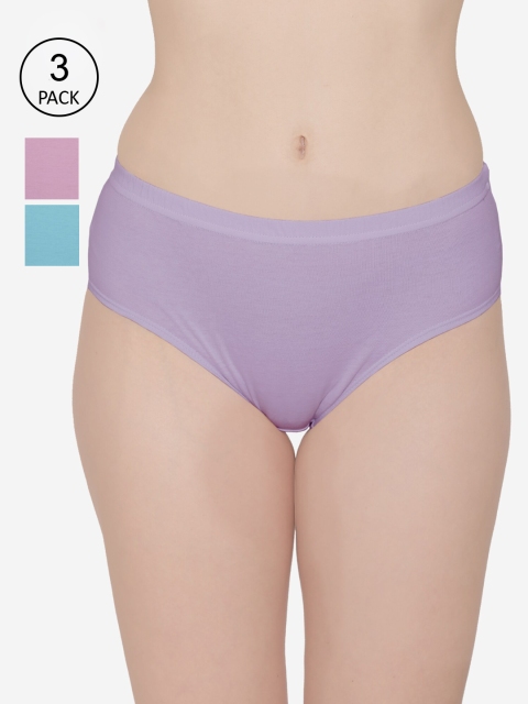 

Kalyani Women Pack Of 3 Assorted Hipster Briefs P001