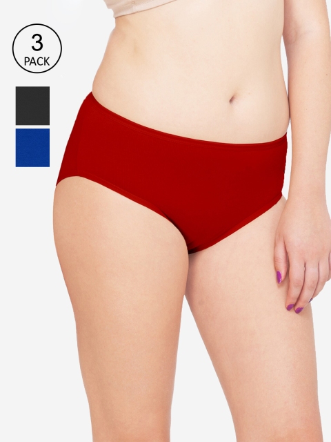 

Kalyani Women Pack Of 3 Assorted Hipster Briefs P007