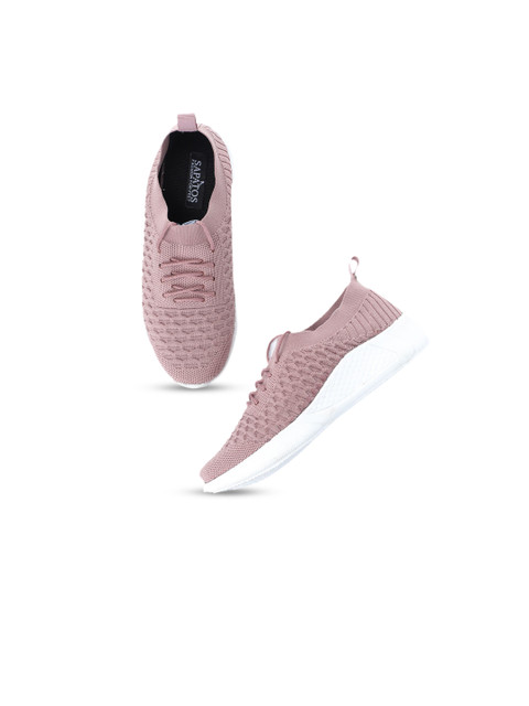 

SAPATOS Women Mauve Woven Design Sneakers