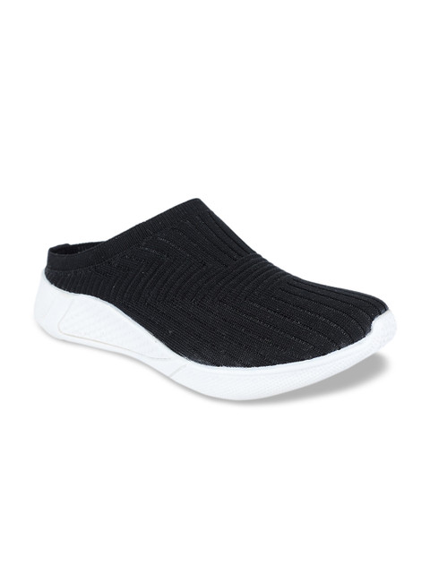 

SAPATOS Women Black Woven Design Slip-On Sneakers