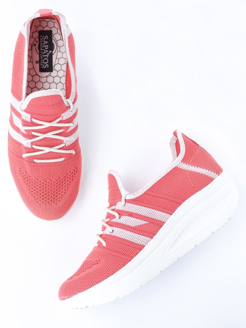 

SAPATOS Women Coral Woven Design Sneakers