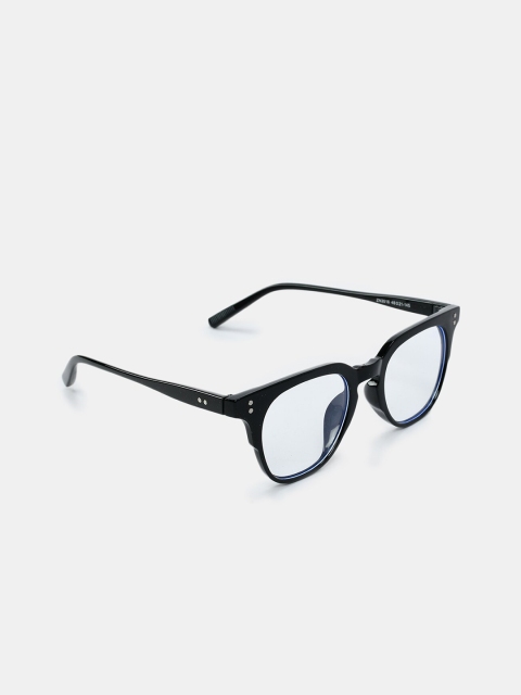 

FUZOKU Unisex Transparent Solid Full Rim Wayfarer Frames
