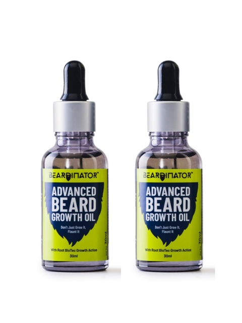 

Beardinator Men Pack of 2 Advanced Beard Growth Oil-30ml Each, Blue