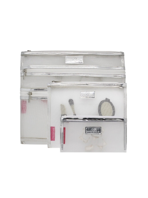 

Colorbar Set Of Three Transparent Mesh Pouches