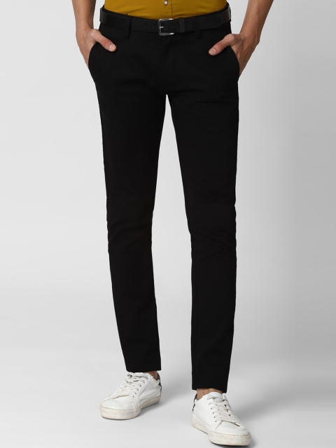 

Peter England Casuals Men Black Skinny Fit Pure Cotton Trousers