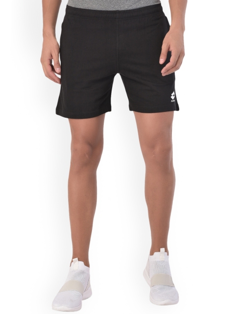 

Lotto Men Black Pure Cotton Sports Shorts