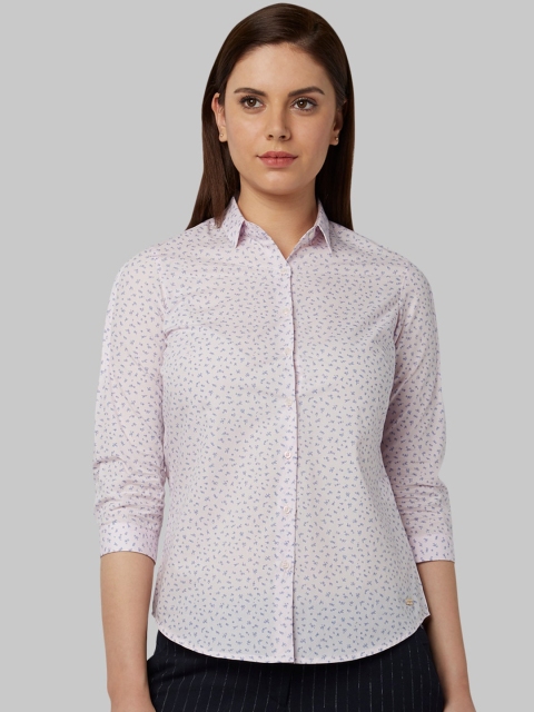 

Park Avenue Woman Pink Floral Opaque Printed Casual Shirt