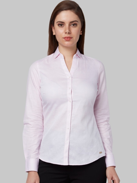 

Park Avenue Woman Pink Opaque Formal Shirt