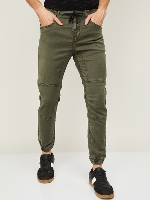 

Forca Men Olive Green Jogger Jeans