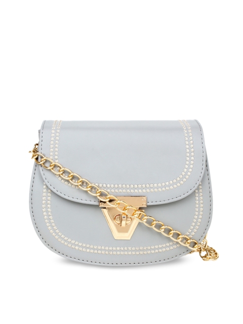 

LEGAL BRIBE Grey PU Bucket Sling Bag